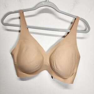 Knix Revolution Seamless Bra Size XL Sand Tan Warm Adjustable Pullover Wireless